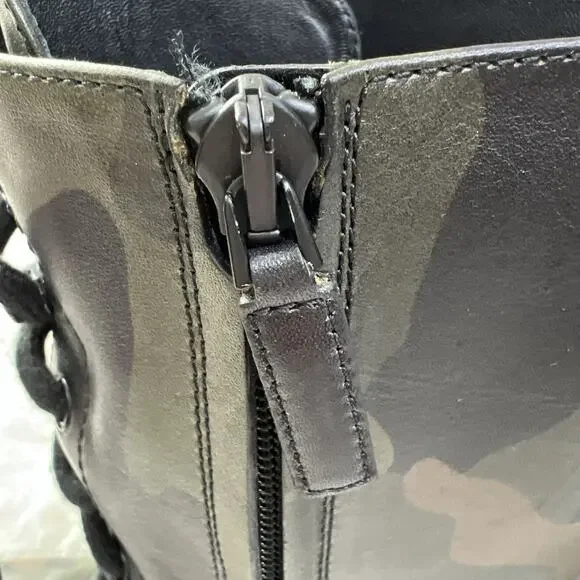 MICHAEL KORS-Military Boots/Calf High-Made in Italy-Worn 1x-No Box - Picture 12 of 16